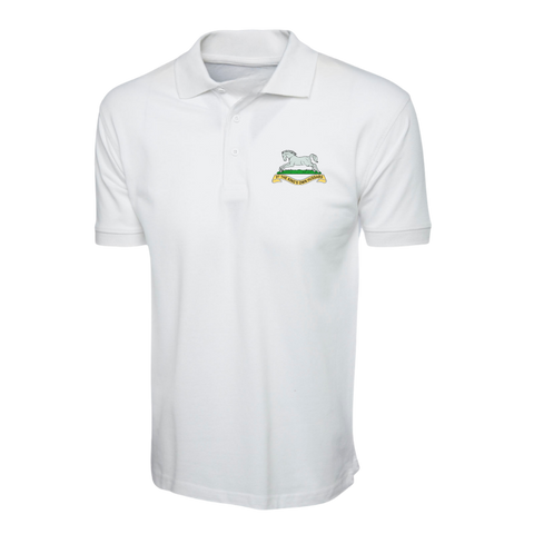3rd King's Own Hussars Polo Shirt - White