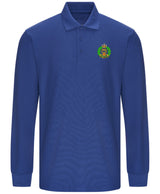 Royal Hampshire Regiment Long Sleeve Piqué Polo Shirt – Embroidered Regimental Polo