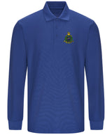 Royal Marines Globe & Laurel Long Sleeve Piqué Polo Shirt – Premium Embroidered Military Clothing