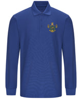 Royal Marines Band Long Sleeve Piqué Polo Shirt –Embroidered Military Polo