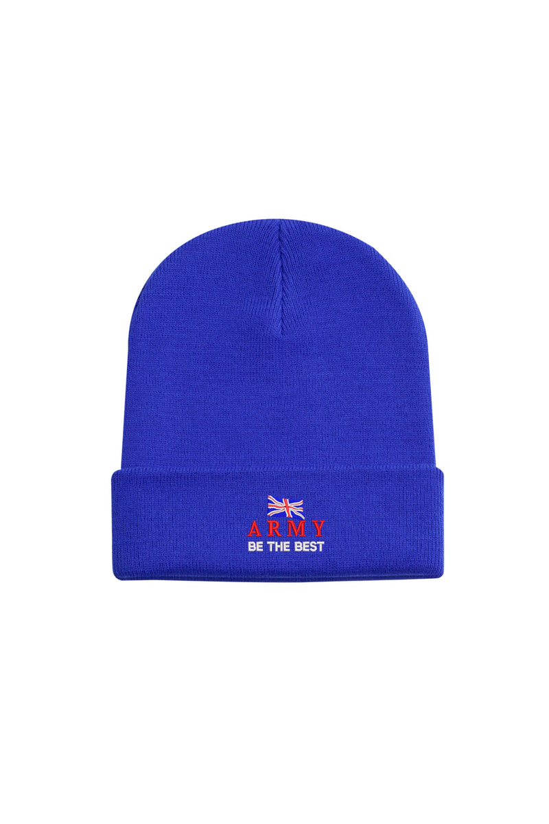 British Army “Be The Best” Beanie Hat | Embroidered Military Hat UK