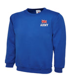Army (New Logo) Sweatshirt | British Army Military Embroidered Crew Neck UK