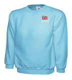 Army (New Logo) Sweatshirt | British Army Military Embroidered Crew Neck UK