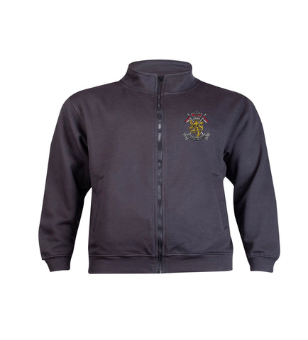 Scottish Yeomanry Full Zip Sweatshirt – Embroidered Military Regiment Sweatshirt UK