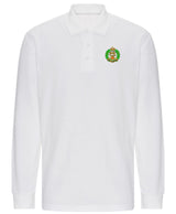 Royal Hampshire Regiment Long Sleeve Piqué Polo Shirt – Embroidered Regimental Polo