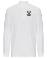 Highland Brigade Long Sleeve Piqué Polo Shirt – Embroidered Military Regiment Polo | British Army Clothing UK