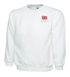 Army (New Logo) Sweatshirt | British Army Military Embroidered Crew Neck UK
