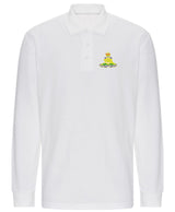 Royal Artillery Long Sleeve Piqué Polo Shirt – Embroidered RA Polo