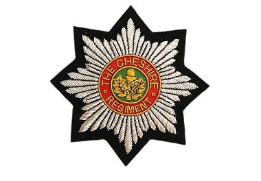 Cheshire Regiment Blazer Badge | Gold Bullion Wire Military Crest