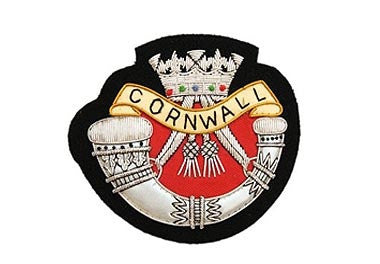 Duke of Cornwall's Light Infantry Bullion Wire Blazer Badge | Hand Embroidered Military Badge UK