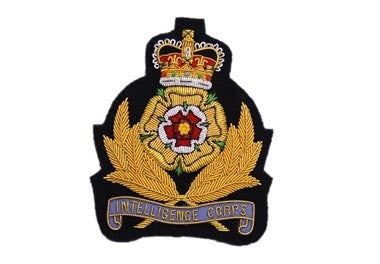 Intelligence Corps Bullion Wire Blazer Badge | Hand Embroidered Military Badge UK