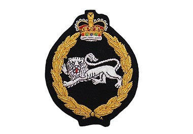 King's Own Royal Border Regiment Bullion Wire Blazer Badge | Hand Embroidered Military Badge UK