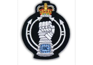 Royal Armoured Corps Bullion Wire Blazer Badge | Military Regimental Badge UK