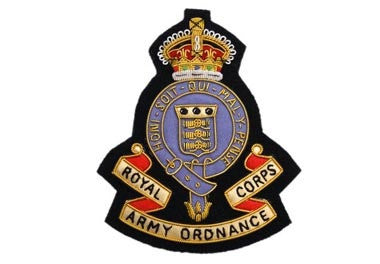 Royal Army Ordnance Corps Bullion Wire Blazer Badge