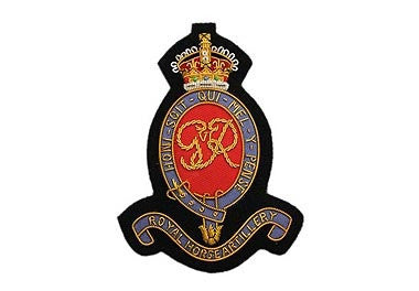 Royal Horse Artillery Bullion Wire Blazer Badges