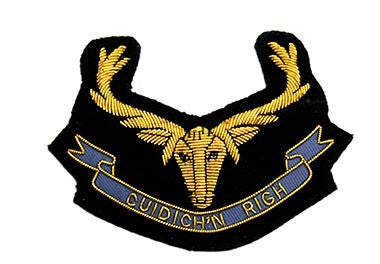 Seaforth Highlanders Bullion Wire Blazer Badge