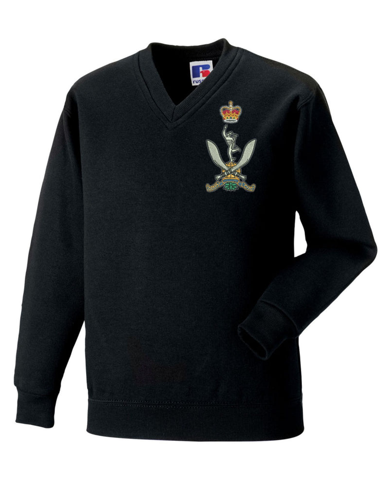 Queen’s Gurkha Signals V Neck Sweatshirts