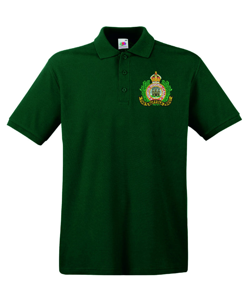 Suffolk Regiment Polo Shirt UK | Embroidered Military Polo Shirts