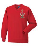 Queen’s Gurkha Signals V Neck Sweatshirts