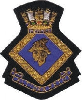 HMS Hermes Blazer Badge Bullion Wire
