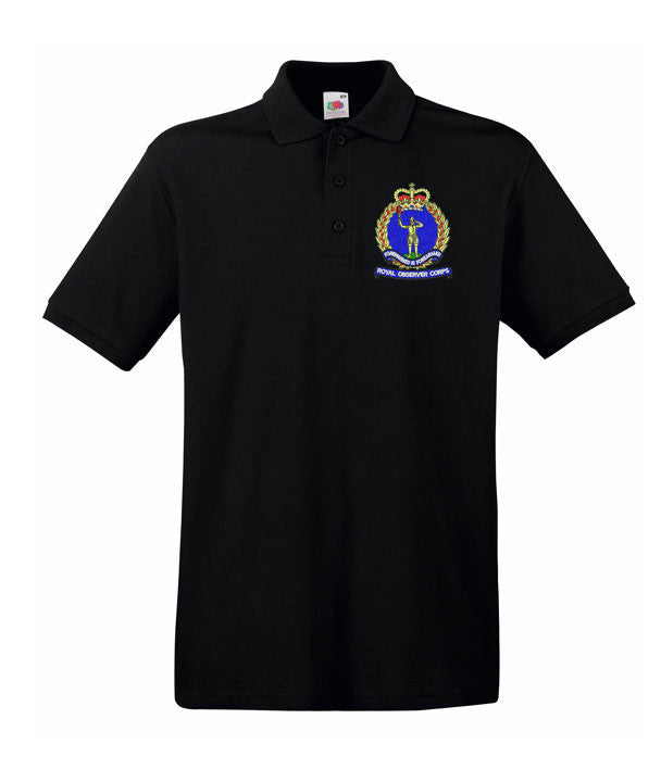 Royal Observer Corps Polo Shirt | Embroidered Military Polo Shirt UK