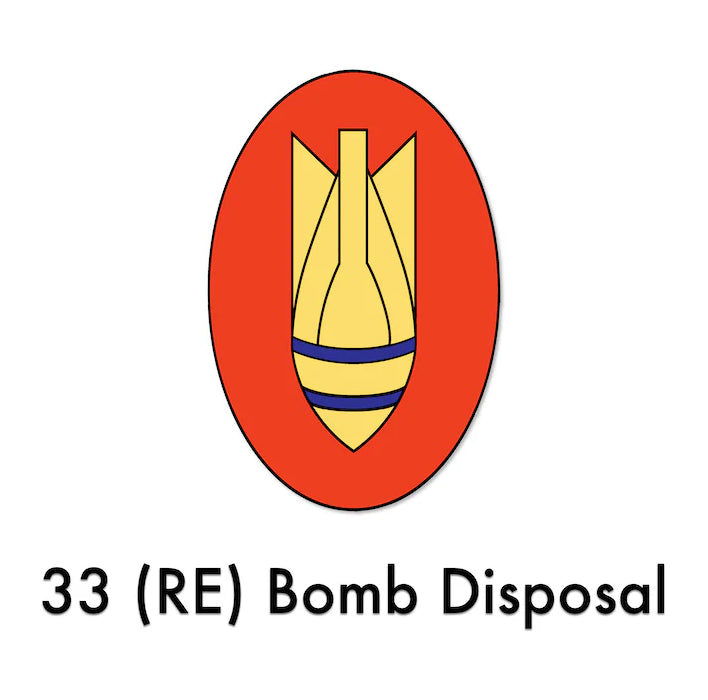 33 RE Bomb Disposal badge